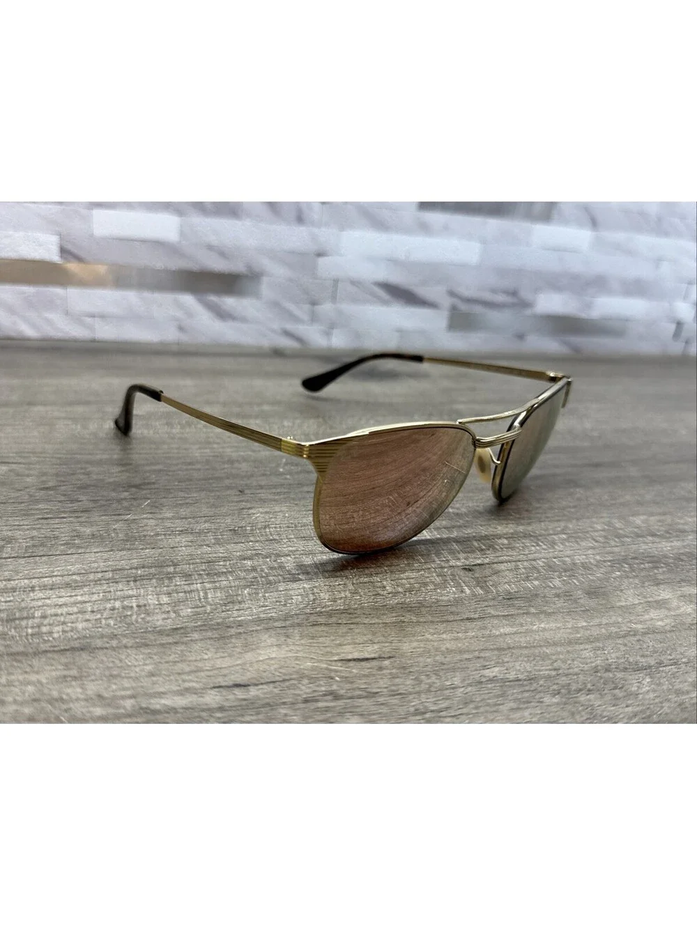 RAY-BAN Signet Sunglasses FRAMES ONLY, BAD LENS RB 3429-M 001 3N Gold 55[]19-135